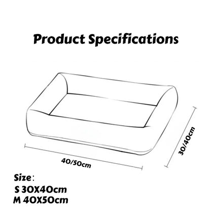 Cooling Fabric Pet Bed for All Seasons: Breathable Mat for Dogs & Cats, Removable Washable Summer Cooler & Year-Round Cushion
