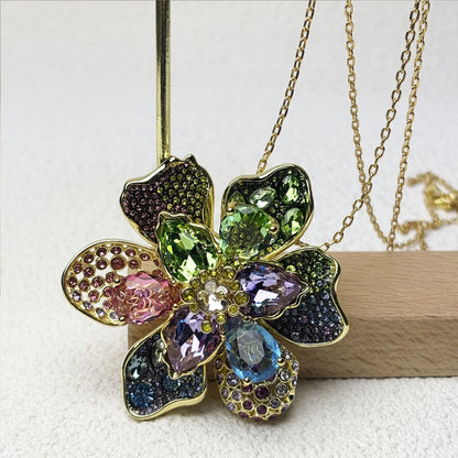 2025 Original High Jewelry Necklace Dazzling Crystal Luxury Brand Fascinating for Women Wedding Best Gift Chain Necklace