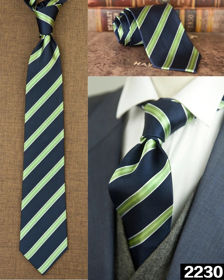 Ties Unusual Pattern Checked Abstract Polka Dots Stripes 100% Silk Jacquard Woven Fashion Brand New Casual Formal Party