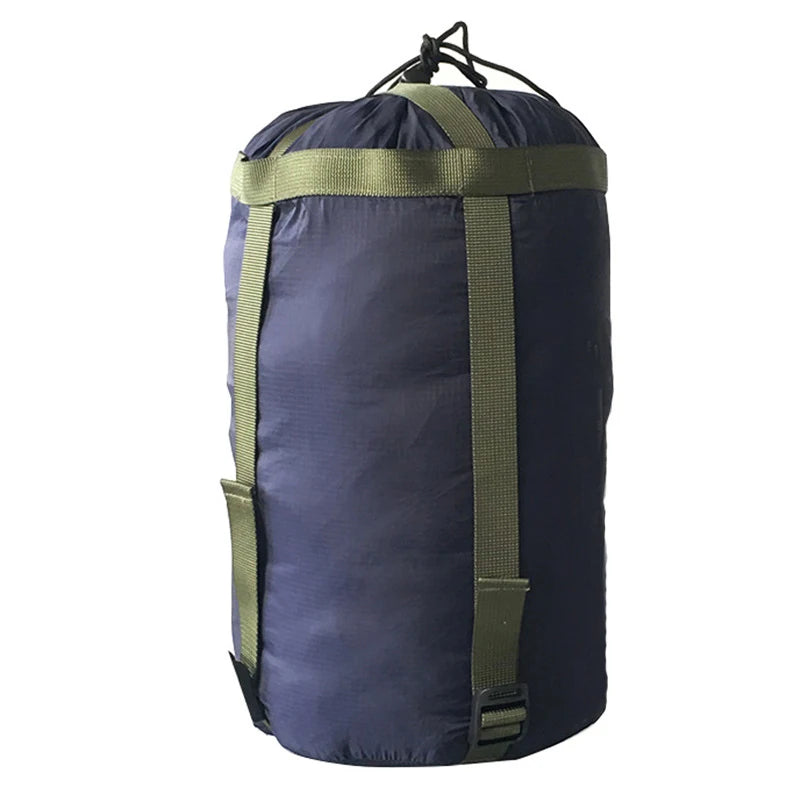 Outdoor Camping Sleeping Storage Bag 38*18cm Waterproof Compression Stuff Sack Drawstring Design Nylon Pack EDC Equipment
