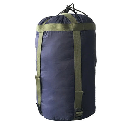 Outdoor Camping Sleeping Storage Bag 38*18cm Waterproof Compression Stuff Sack Drawstring Design Nylon Pack EDC Equipment