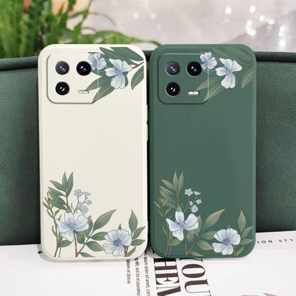 Encounter Flowers Phone Case For Xiaomi 17 Mi 15 15T 14 14T 13 13T 12 12X 12T 12S 11 11T 10 10T 9 9T Pro Lite Liquid Silicone Co