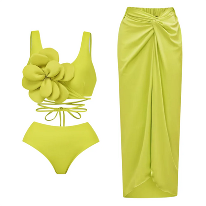 2023 New Arrival Push Up Women Bikini Set Floral Printed Ruffle Bikinis Strappy Bandage Swimwear Brazilian Biquini Bathing Suit
