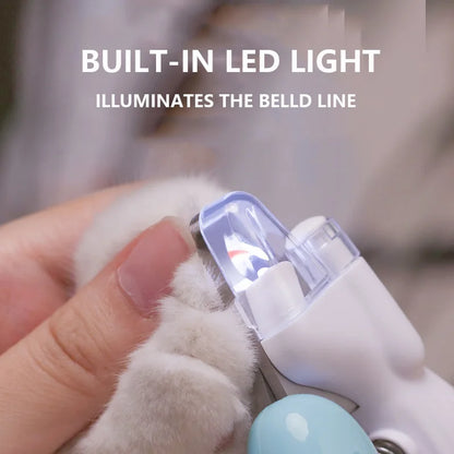 Professional Pet Nail Clippers with LED Light - Pet Claw Grooming Trimmer for Dogs Cats Small Animals Paw Nail Care Pet Supply