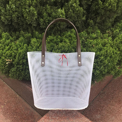 Embroidery Bucket Bag Auxiliary Knitting Sewing Weaving Plastic Mesh Sheet for DIY Accessories Handmade Easy Knit Helper