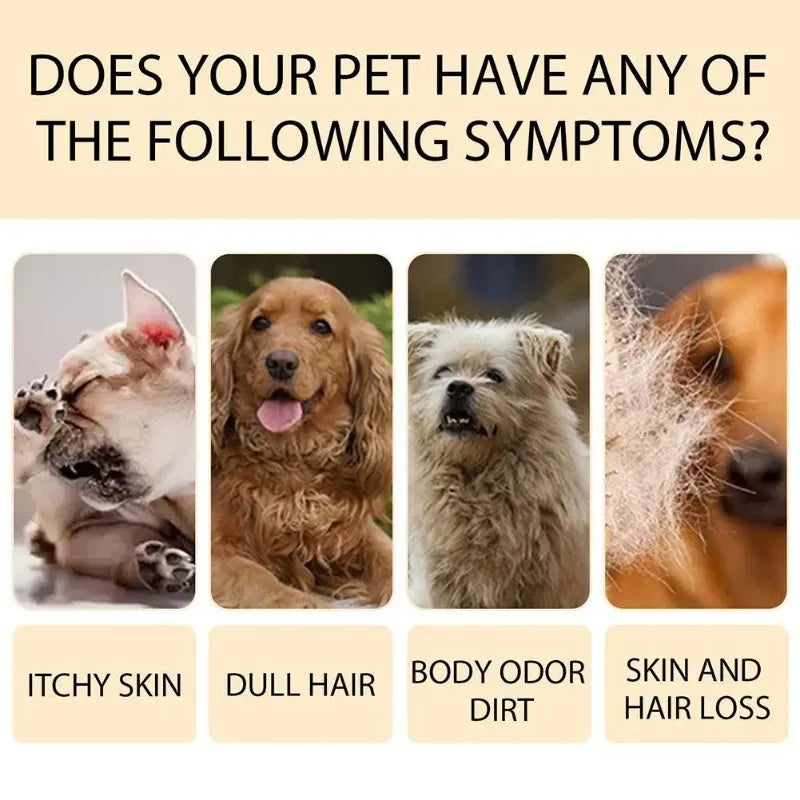 100/300ML Pet Shampoo Cat Dog Hair Softening Shower Gel Anti Mite Moisturizing Itchy Cleans Hair Remove Dirt Odor Pet Products