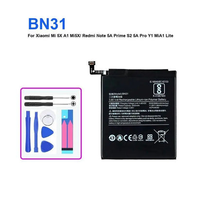 Phone Battery For Xiaomi Mi 4S 5 M5 4C 5C 5X 6 6X 7 8 A2 Redmi Note 5A Prime S2 Pro Y1 Mia1 Lite Batteries + Track NO