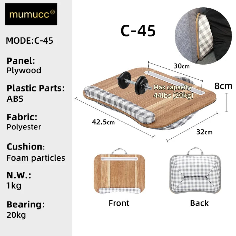 MUMUCC Study Table Bed Desk Student Dormitory Bedroom Laptop Desk Pillow Small Table Applicable To Students Etc