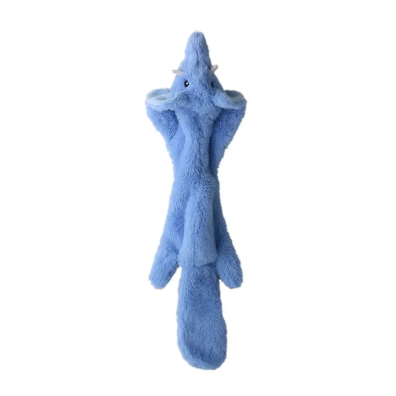 Cute Plush Squeak Toys Pet Wolf Rabbit Animal Plush Toys Dog Chew Whistling Involved Squirrel Dog Toy Funny Pet Products