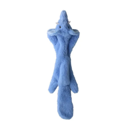Cute Plush Squeak Toys Pet Wolf Rabbit Animal Plush Toys Dog Chew Whistling Involved Squirrel Dog Toy Funny Pet Products