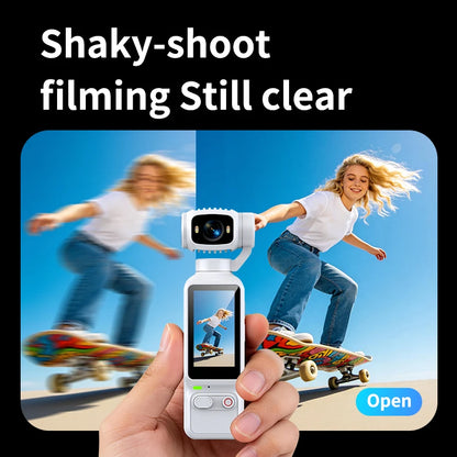Portable HD 4K Action Camera Manual 90 180 Degree Rotation For YouTube Vlog Video Recording Record Life Handheld Action Camera