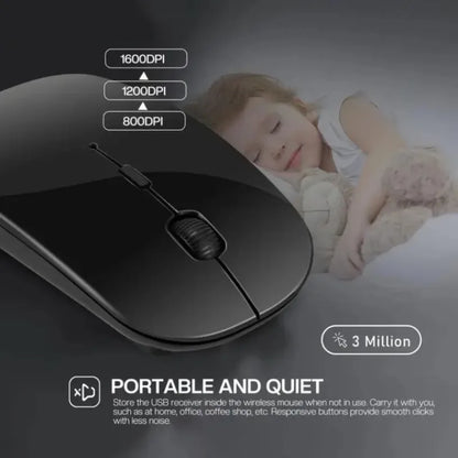 Portable Rechargeable Wireless Gaming Mouse Ergonomic Quiet And Magical Suitable For Portable Computers Tablets IPAD Phone