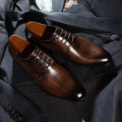 Men Shoes Leather Formal Men‘s Shoes Oxfords Male Wedding Party Office Business Shoe Male Zapatos De Hombre