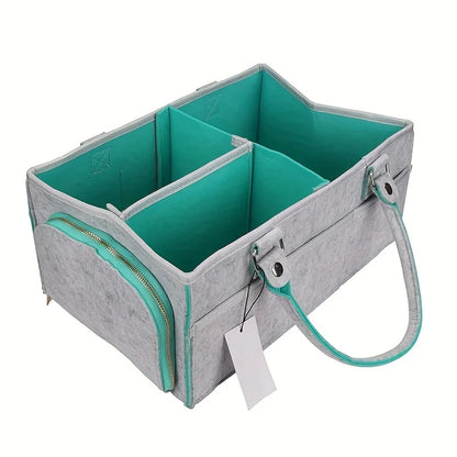 Baby Diaper Caddy, Organizer Nursery Basket, Baby Basket Gift, Infant Must Haves Essentials, Neutral Baby Stuff For Newborn
