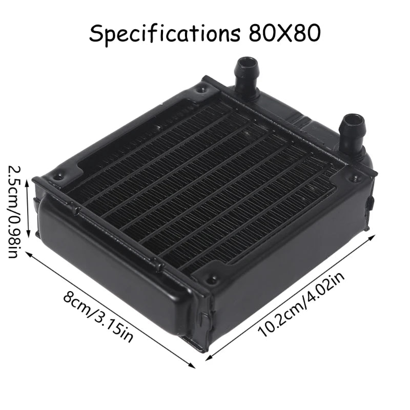 Cooling Drain Water Cool System Heat Exchanger Liquid Cooling Radiator for Pc Water Cooling System 60MM 80MM