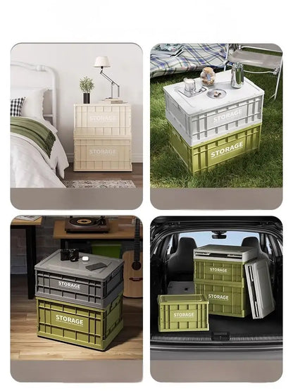 Foldable Storage Box - Extra Large Capacity Collapsible Organizer for Clothes, Toys & Household Items, Portable Logistics Bin wi