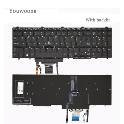 New Original Laptop Keyboard For DELL E5550 Precision 3510 3520 3530 M3510 7510 7710 M7720 M7520 E5570