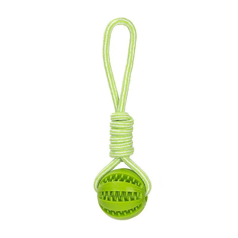 Leash dog toy Rubber leaky ball Pet products Grinding teeth cleaning teeth bite resistant Large, small dog interactive toy