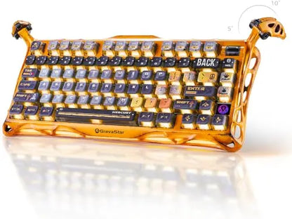 GravaStar Mercury K1 Pro Wireless Mechanical Gaming Keyboard, 75% Layout RGB Custom Keyboard E-sports, gaming keyboard