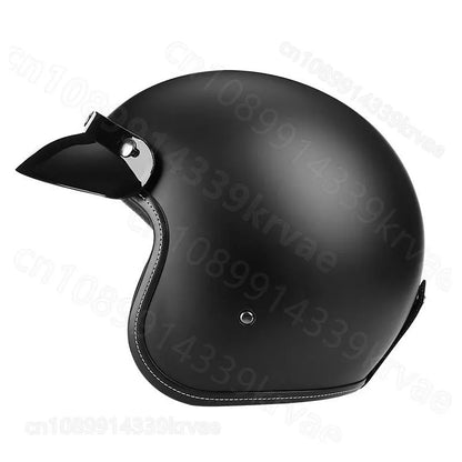 Motorcycle Retro Motorcycle Helmet Electric Vehicle Helmet Riding  3/4 Locomotive Helmet Motorcycle Equipments