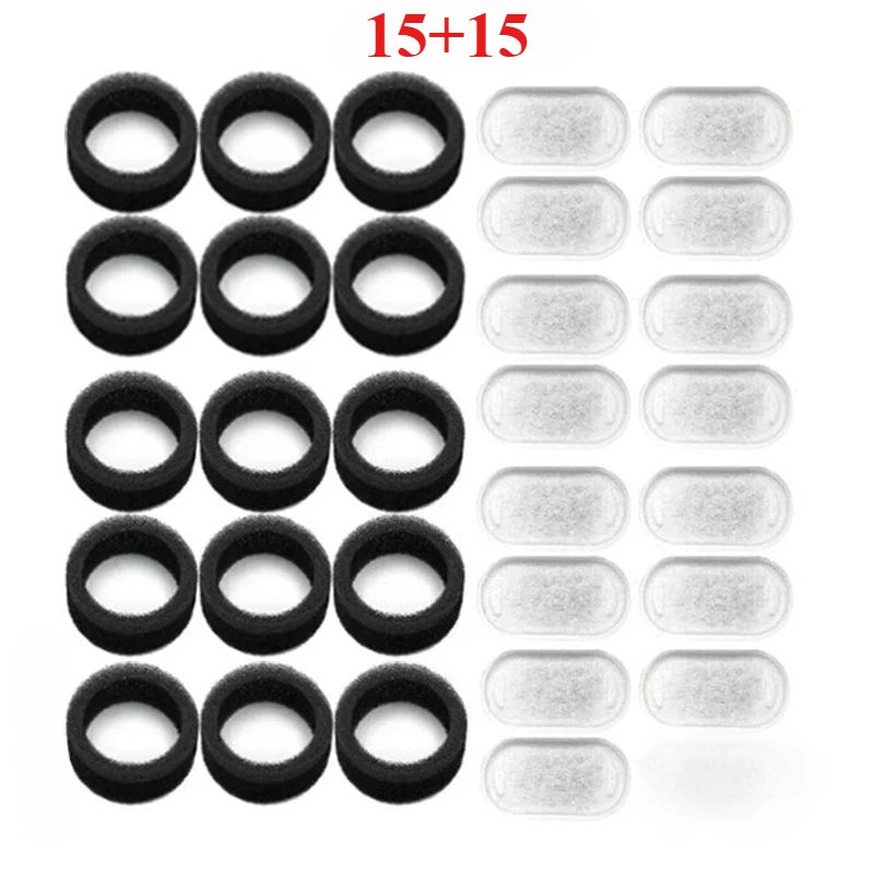 Replacement Filters Cat Water Fountain Filters Element for Stainless Steel Cat Water Fountain Activated Carbon Sponges Filters