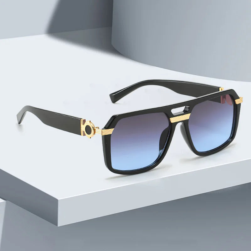 2025 Sunglasses for Women Fashionable Square Frame Glasses with Golden Decorative Legs and Exquisite Design for Women Glasses