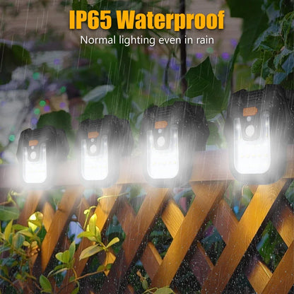 Solar Clip Lamp Motion Sensor- Wall Mounted  Light for Garden/Courtyard/Fence Emergency Night Light Safety Lighting for Yard Use