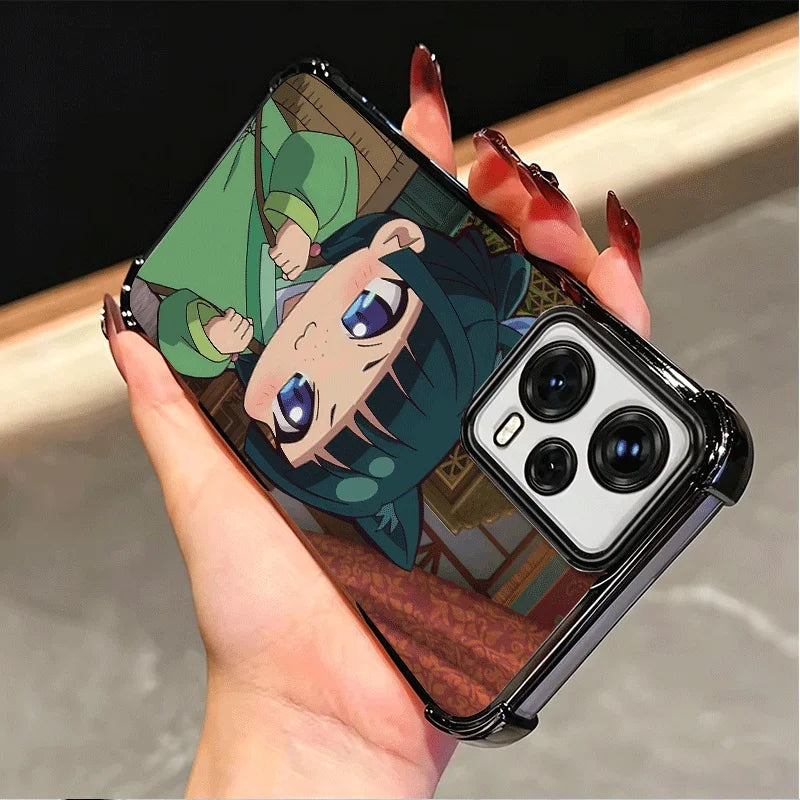 A-Apothecary D-Diaries Cute Plating Phone Case For Xiaomi Poco X6 X7 X8 Pro Max X5 X3 M8 M7 M5S Redmi 15C 15 14C 13C 17T 15T 14T