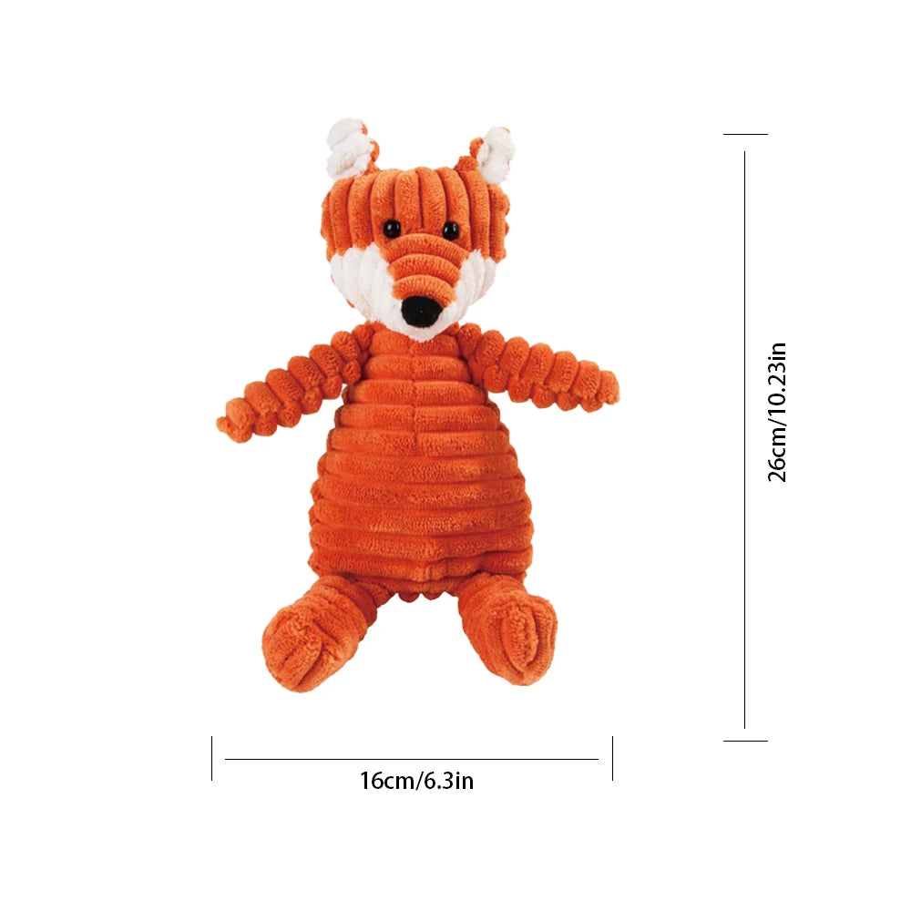 Dog Cat Companion Toys Durable Plush Speak Out Relieve Boredom Doll Fox Doll Comfort Companionship Cat Pet Supplies