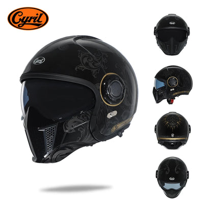 Helmets For Motorcycles Safety DOT ECE Certified 3/4 Open Face Helmets Motorcycle Modular Full Men Women Motorcycle Helmet Cyril