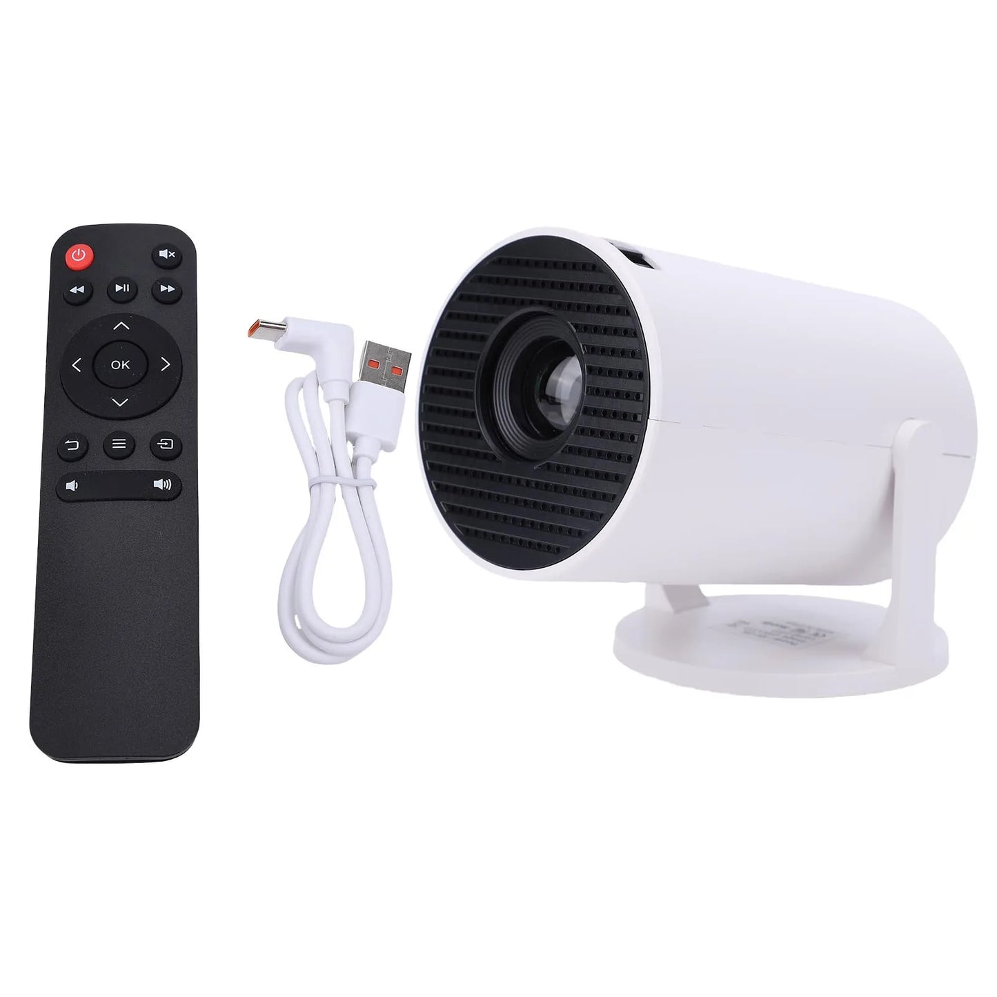 Portable Projector Home Theater Movie Video Projector Multi Ports Low Noise 240° Rotation Small WiFi Video Projector