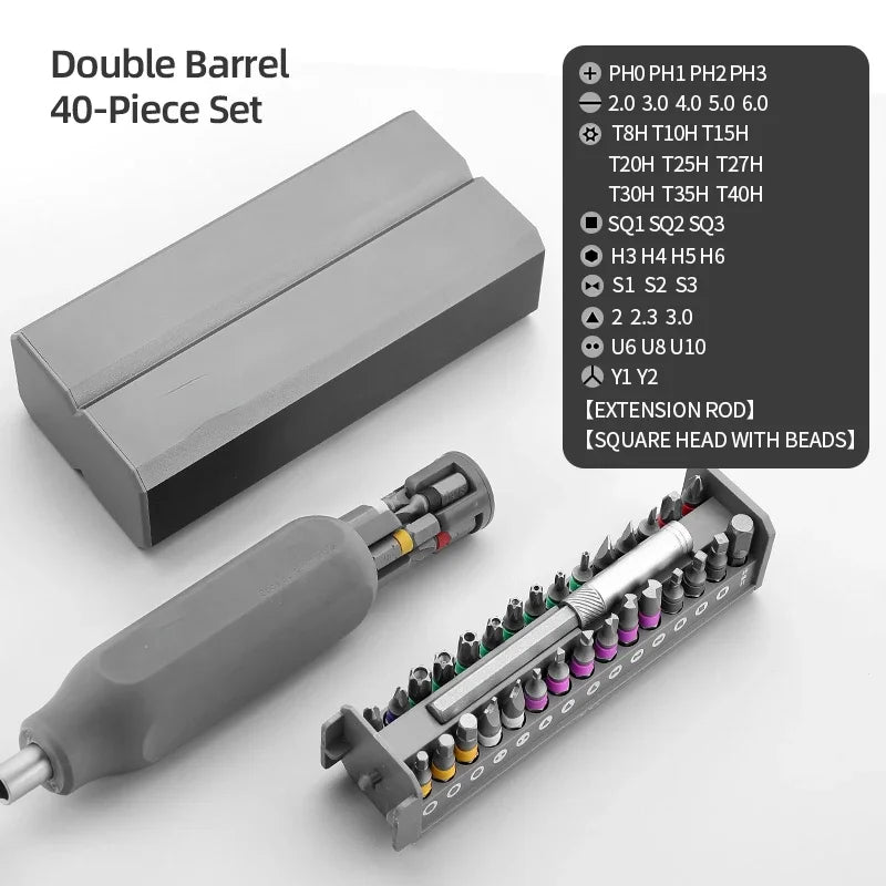 Screwdriver Kit 30 40 44 Precision Magnetic Bits Dismountable Screw Driver Set Tool for Mobile Phone Repair Hand Tools