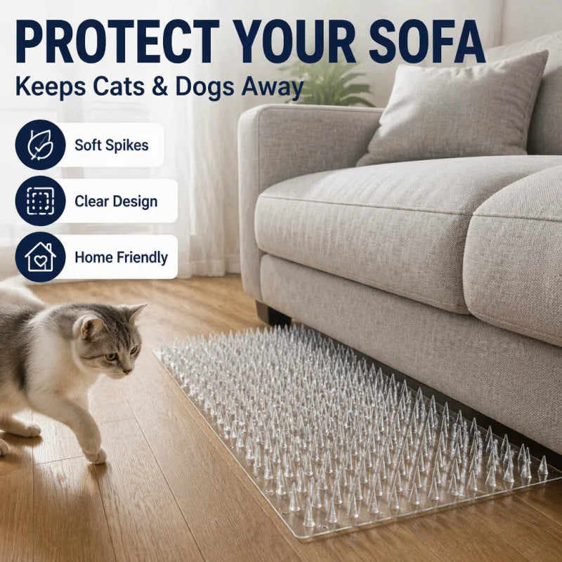 Pet Supplies Prevent Cats Dogs From Digging Holes Climbing Mats Spikes Repeller Plastic Repellent Plastic Bird PVC Transparent