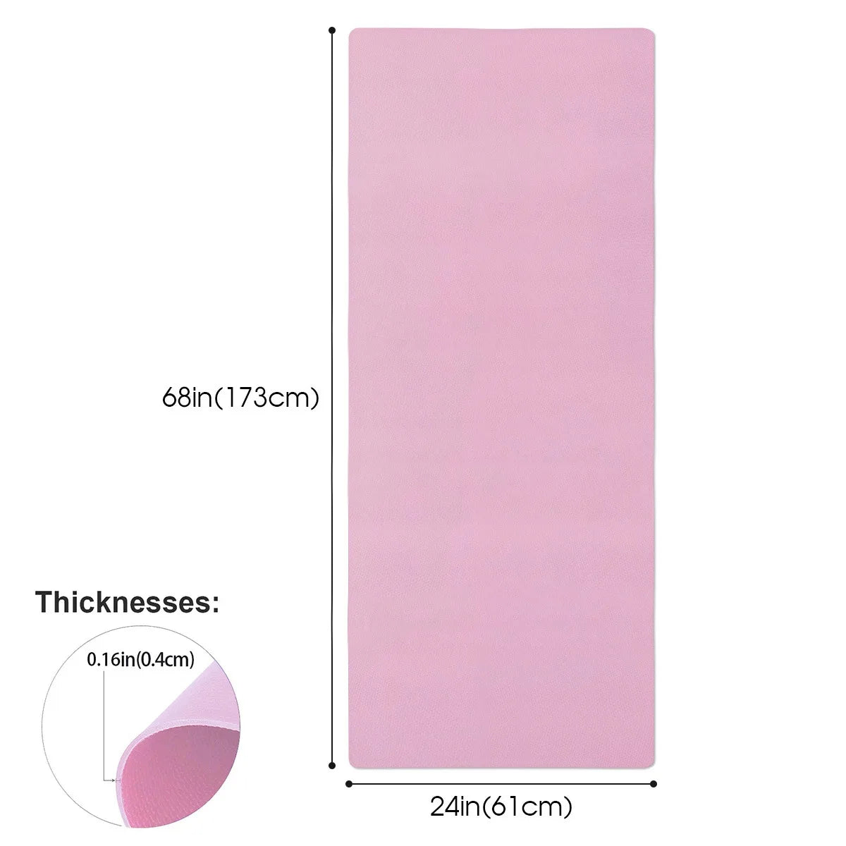 1Pc 4MM Thick EVA Yoga Mats Anti-slip Sport Fitness Mat Blanket For Exercise Yoga And Pilates Gymnastics Mat Fitness Equipment