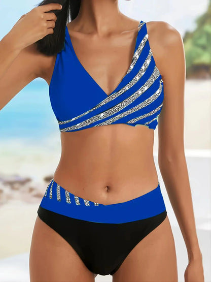 New White Push Up Bikini Micro Striped Swimsuit Women Plus Size Swimwear Sexy Two Piece Set Biquine Brasileiro Bathing Suit XXXL