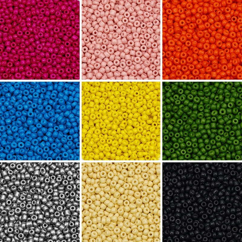 1000/500pcs 3/4mm Glass Seed Beads DIY Accessories Jewellery Making Materials Supplies Pony Bead For Craft Bracelets Jewelry