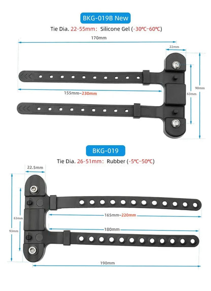 Fahrrad-Flaschenhalter-Adapter, 5 Farben, Silikon-Flaschenhalterungsband, Sattelstütze, Gabel, Rahmen, Mehrfachmontage, Fahrradteile