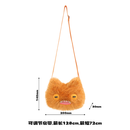 Fugglers Ugly Teeth Monster Bag Crossbody Cute Plush Wallet Plush Bag Fuggs Crossbody Bag with Shoulder Strap Animal Plushies