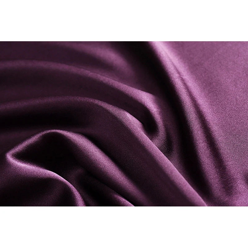 Women's 100% Mulberry Silk Midi Skirts Elastic High Waist A-Line Pull On Closure Summer Long Skirt