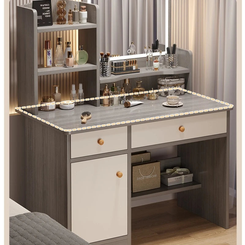 Firm Dresser, chest, integrated girls' bedroom, simple worktable with mirror, makeup table