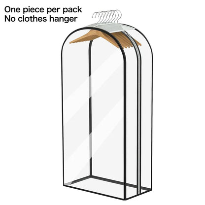 Garment Bags for Hanging Clothes 40” Long,Clear Suit Bags for Closet Storage, Travel Covers with 10"Gussets for Coat Dress Shirt