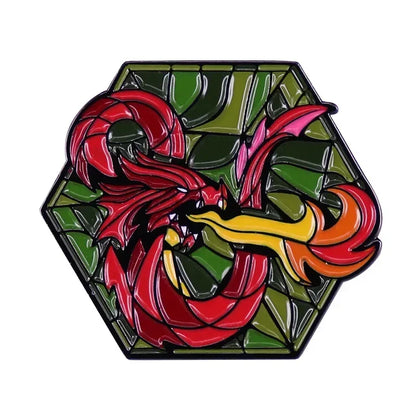 RPG Dice Game D&D Enamel Pins Dungeons Brooch Fashion Personality Lapel Badge Hoodie Decorative Accessories Fans Gift