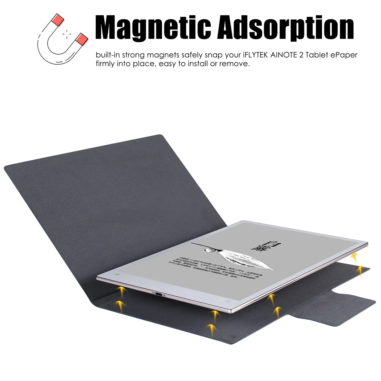 for iFlytek AINOTE 2 Case 10.65 inch | with Auto Sleep/Wake | Pen Buckle Design | Thin & Light | PU Leather Magnetic Cover