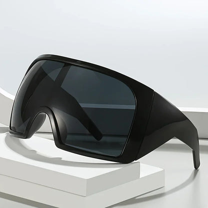 Oversized Sunglasses Men Wrap Anti Wind Personal Large Shades Futuristic Fashion Future Shield Uv400 Cycling Motorcycle