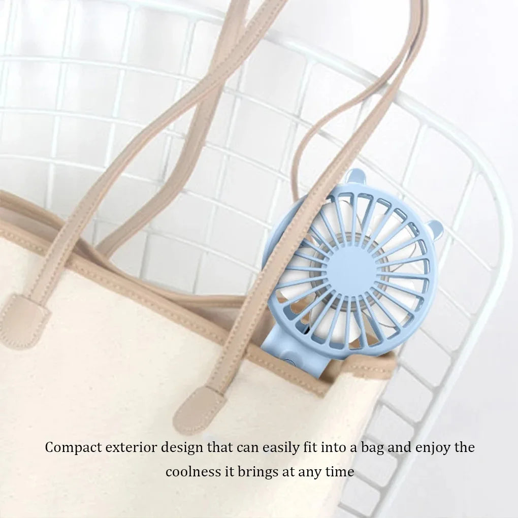 Portable Mini Fan USB Rechargeable Fans Handheld Fans Desk Table Fan Air Conditioner Mute Cooler for Outdoor Home Office School