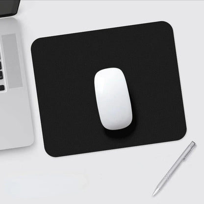 26X21cm Mouse Pad Universal Anti-slip Gaming Mouse Mat PU Leather Waterproof Cup Mats Coaster Laptop Desktop Mousepad