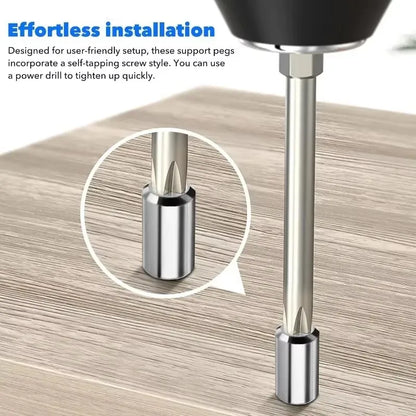 Wholesale Cross Self-tapping Screw with Rubber Sleeve Layer Plate Shelf Holder Wardrobe Septum Brackets Fixed Screws Support Peg