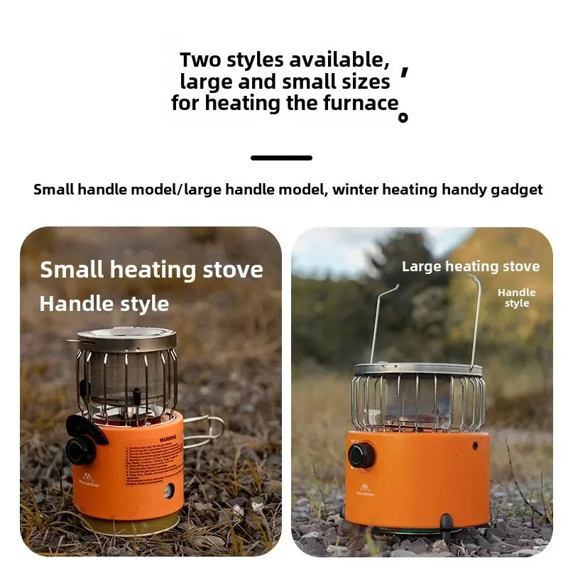 MOUNTAINHIKER Portable 2000W Gas Heater Gas Outdoor Camping Stove Heating Cooker for Ice Fishing Camping Hiking Tent Gas Heater