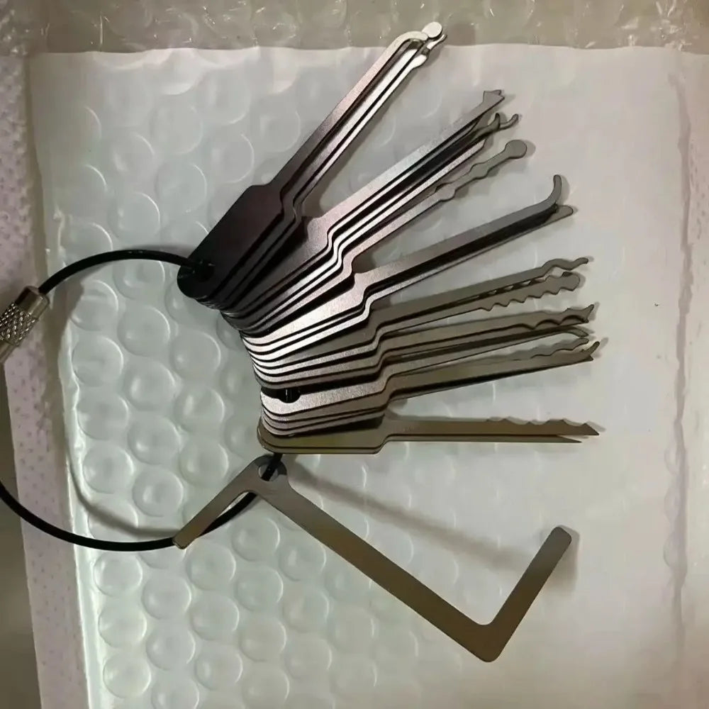 22IN1 Full Set Universal Wrench Suitable Tool Portable Tool for Unlocking Doors  Use Opening Doors When Keys Are Forgotten