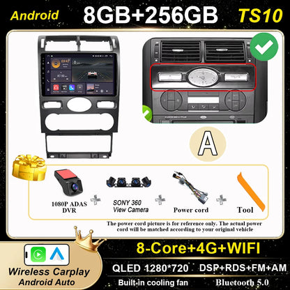 Android 16 GPS Navigation  For Ford Mondeo 2004 -2007 Auto Multimidia Video Player Carplay Head Unit Radio Stereo Car Dvd WIFI